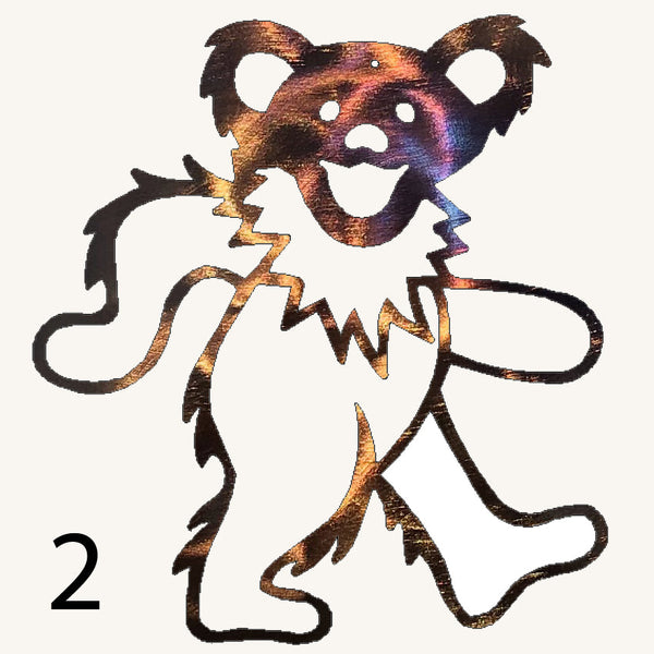 Grateful Dead Individual Dancing Bears Metal Art