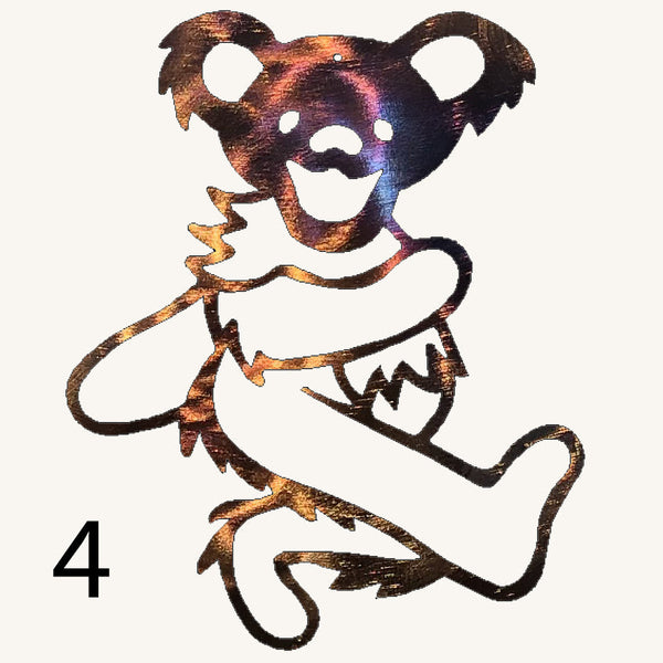 Grateful Dead Individual Dancing Bears Metal Art