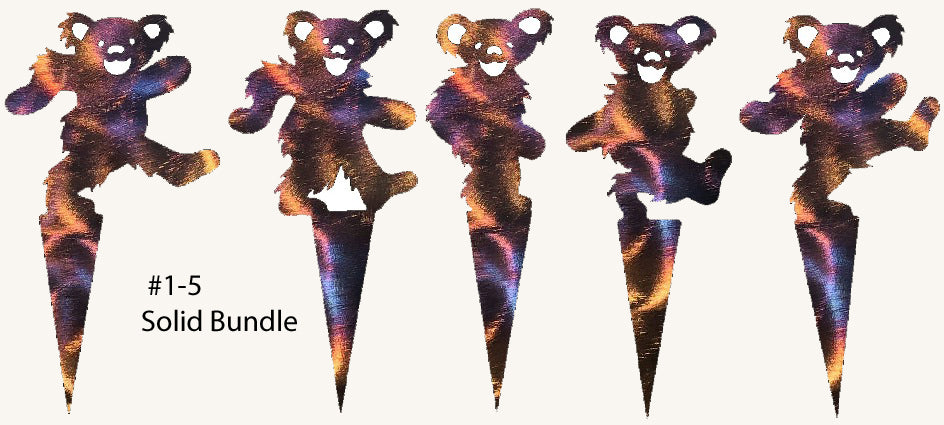Grateful Dead Dancing Bear Garden Stake Metal Art