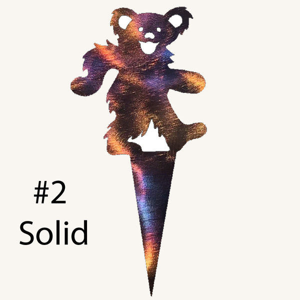 Grateful Dead Dancing Bear Garden Stake Metal Art