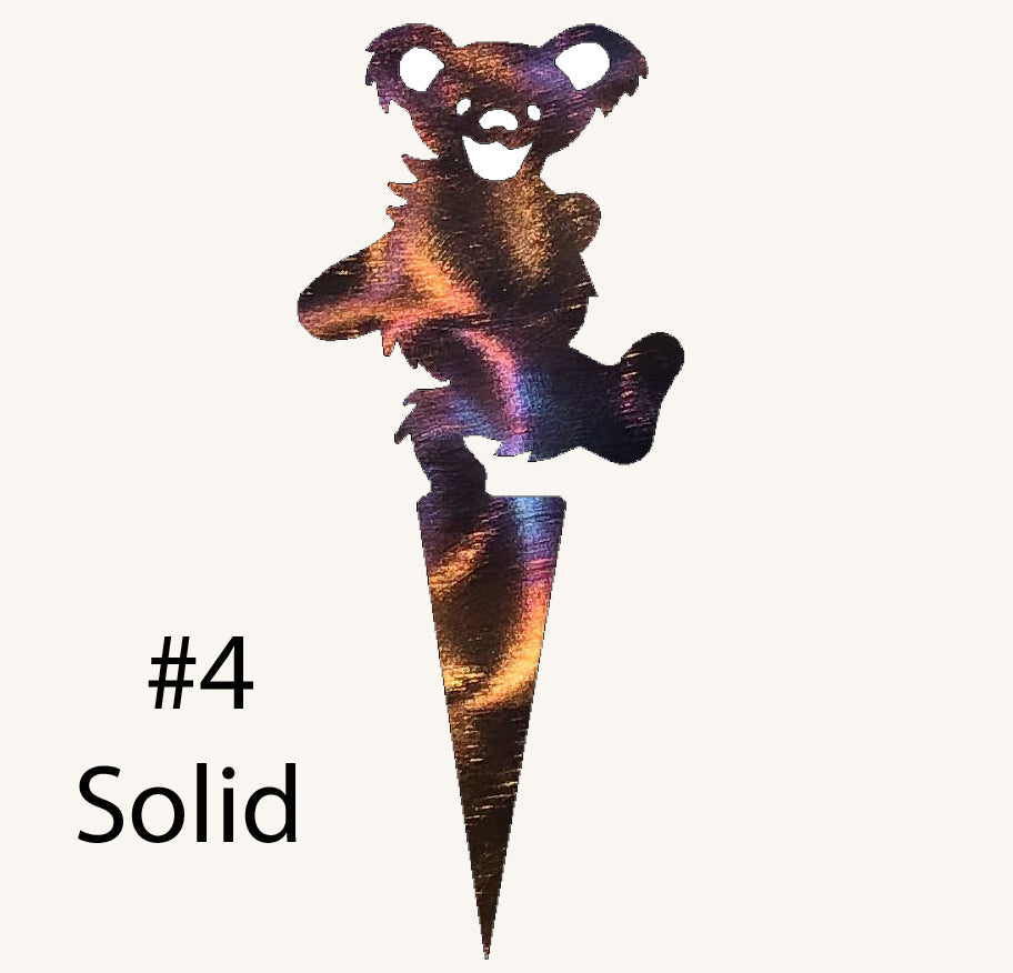 Grateful Dead Dancing Bear Garden Stake Metal Art