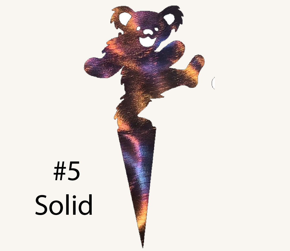 Grateful Dead Dancing Bear Garden Stake Metal Art