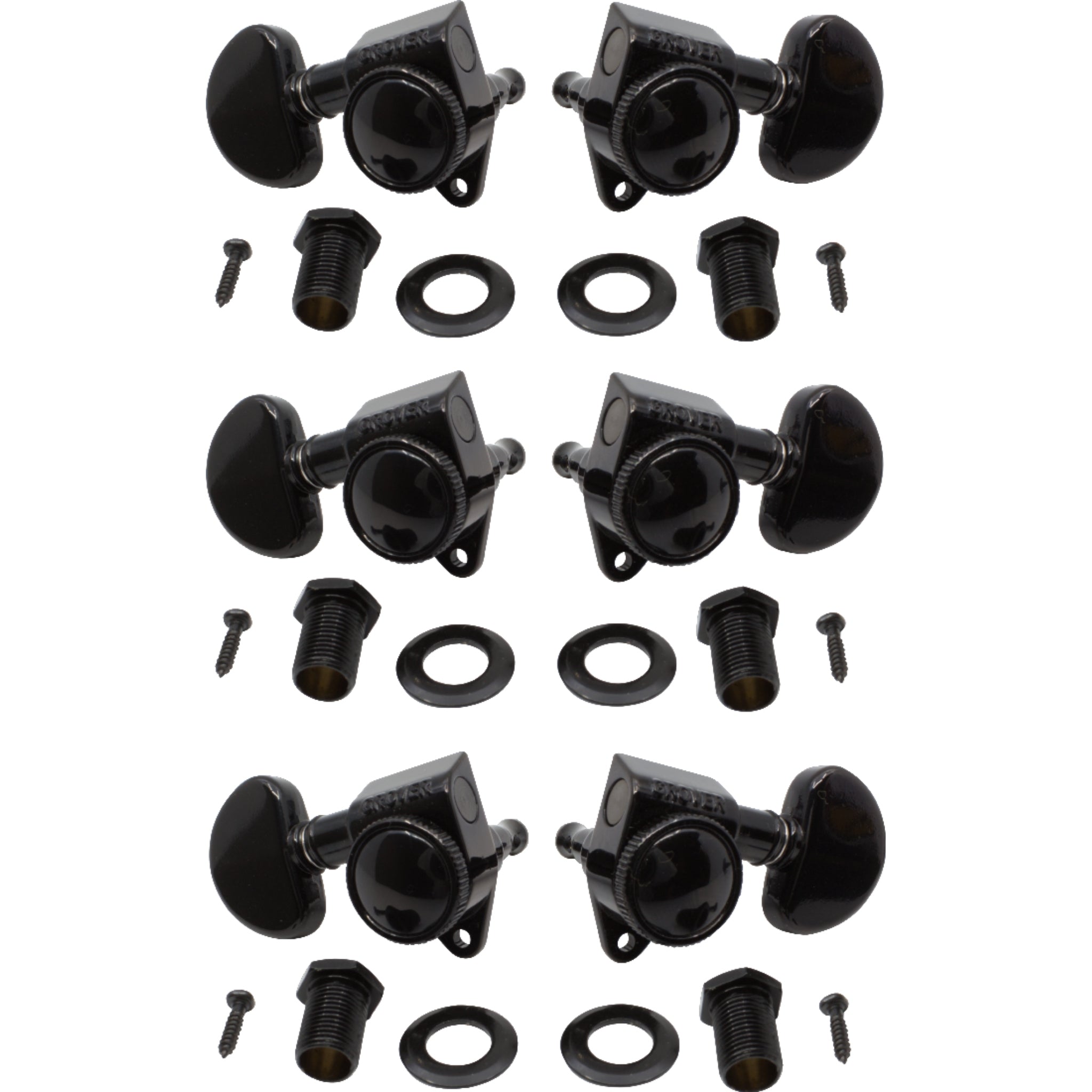 Tuners - Grover, Rotomatic Roto-Grip locking, 3 per side