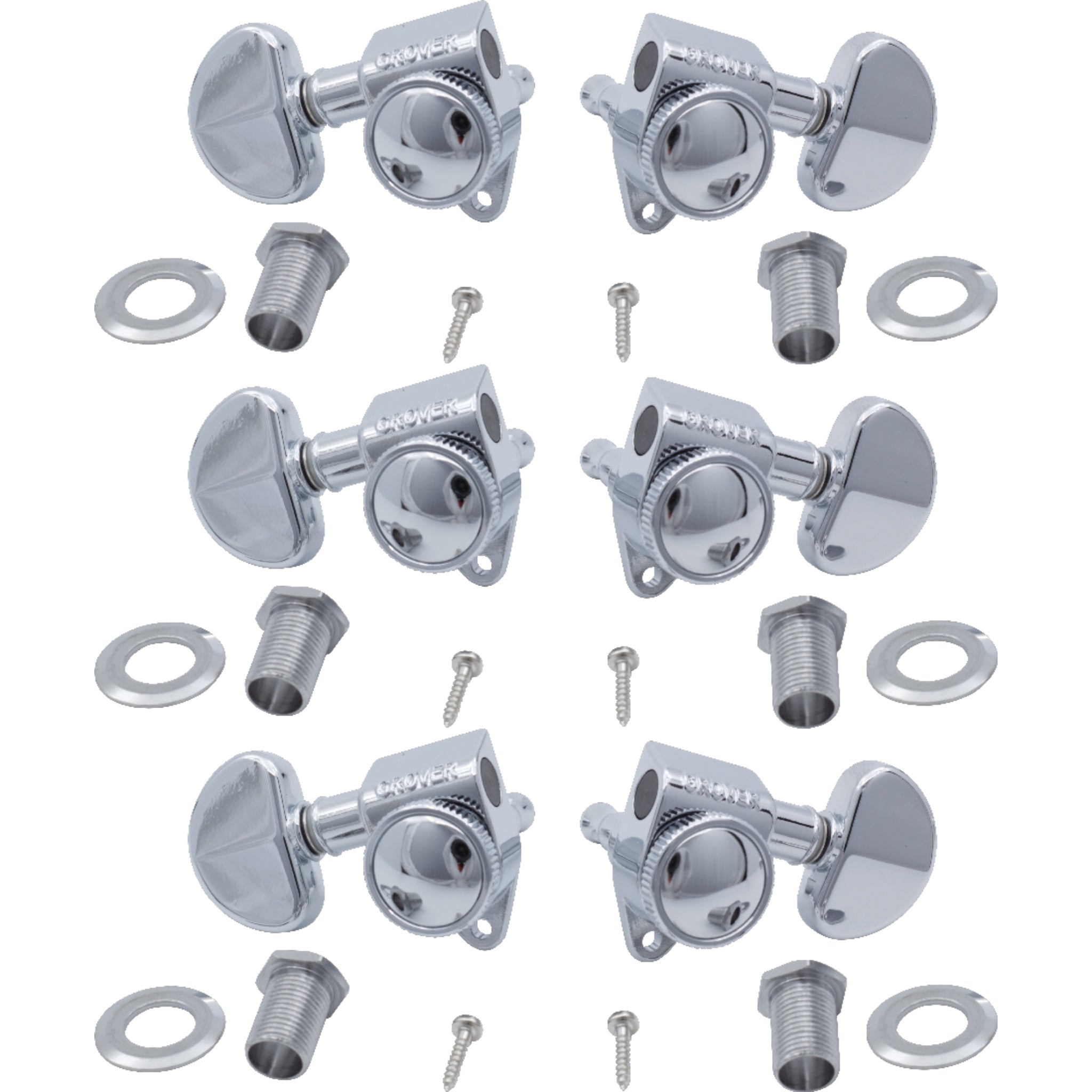 Tuners - Grover, Rotomatic Roto-Grip locking, 3 per side