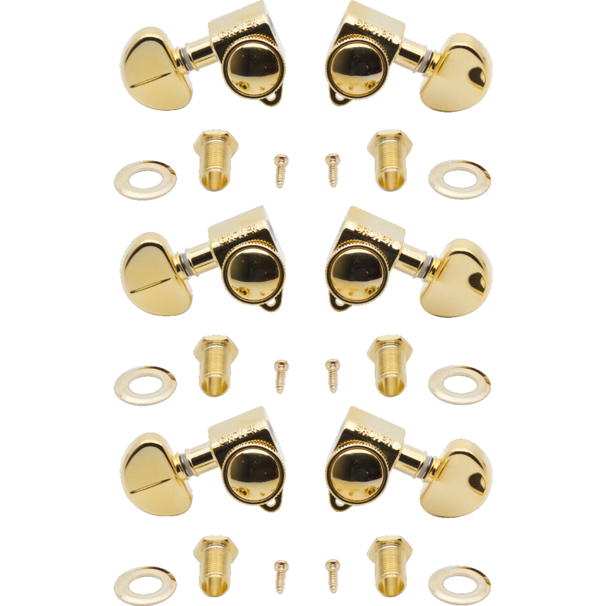 Tuners - Grover, Rotomatic Roto-Grip locking, 3 per side