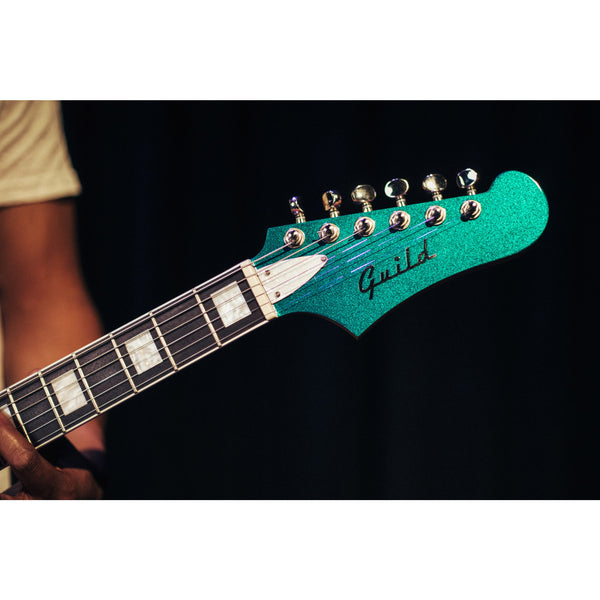Guild Surfliner Deluxe Evergreen Metallic HSS Offset Electric Guitar