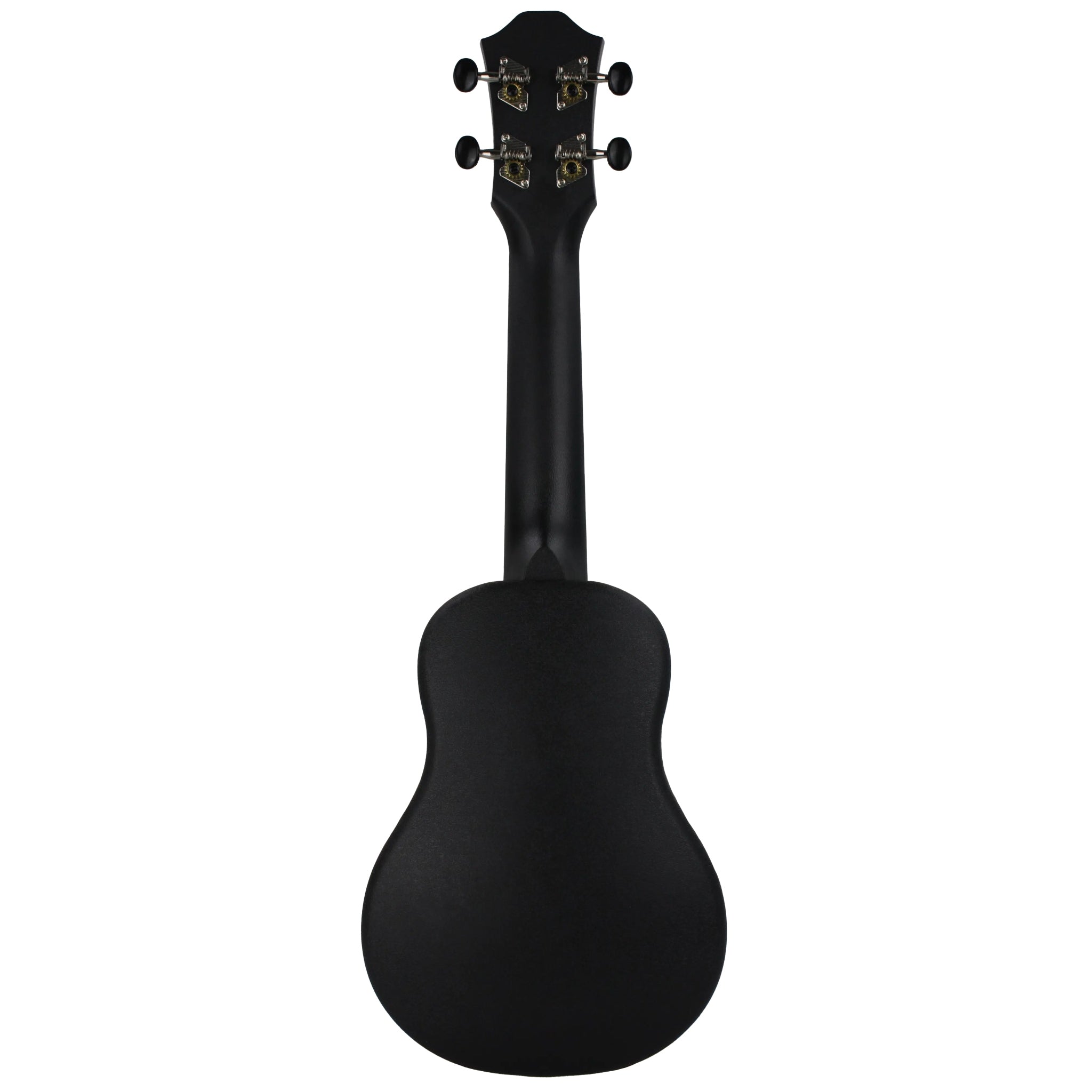 Amahi HCLF220 Soprano Ukulele with Mahogany Top and Black ABS Body - Gig Bag Included