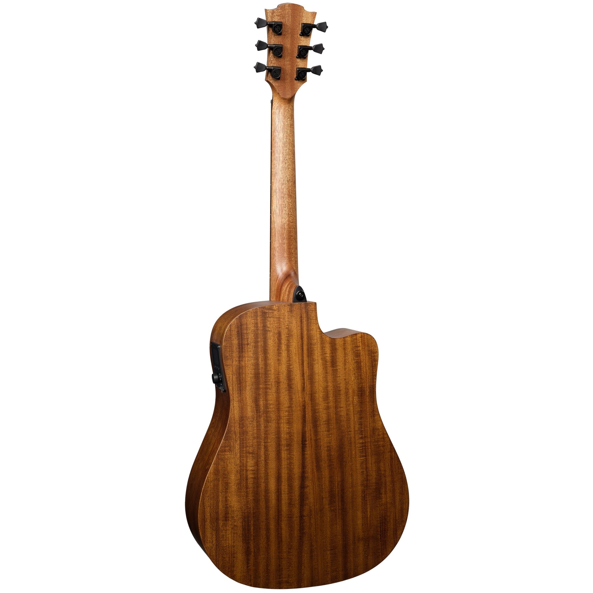 Lag Hyvibe 10 Left-Handed Dreadnought Cutaway Satin