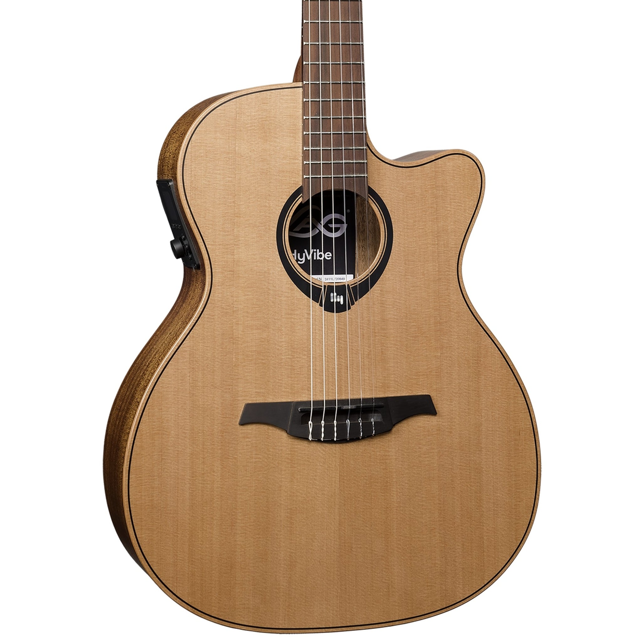 Lag HyVibe 10 Smart Guitar – Dreadnought Cutaway Acoustic-Electric with Bluetooth