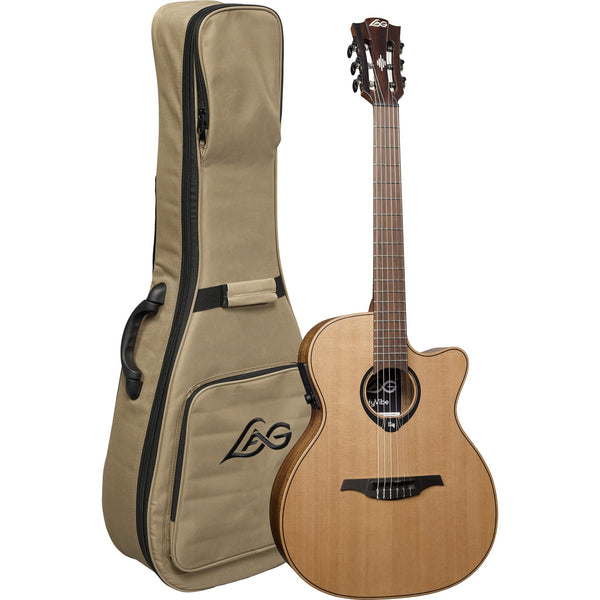 Lag HyVibe 10 Smart Guitar – Dreadnought Cutaway Acoustic-Electric with Bluetooth
