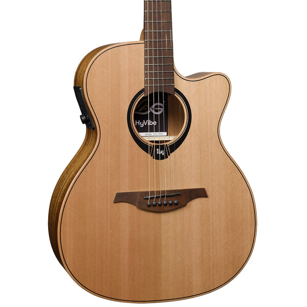 Lag HyVibe 10 Smart Guitar – Dreadnought Cutaway Acoustic-Electric with Bluetooth