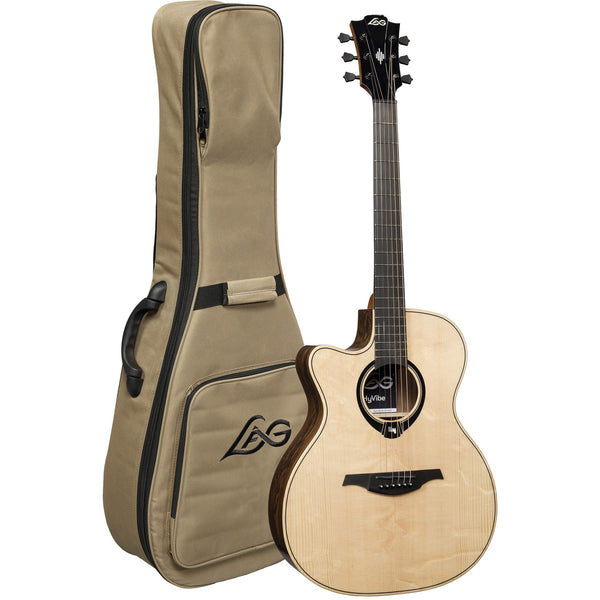 Lag HyVibe 10 Smart Guitar – Dreadnought Cutaway Acoustic-Electric with Bluetooth