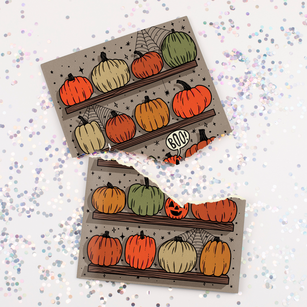 Endless Halloween Scream Card with Glitter
