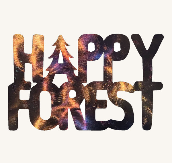 Happy Forest Metal Art
