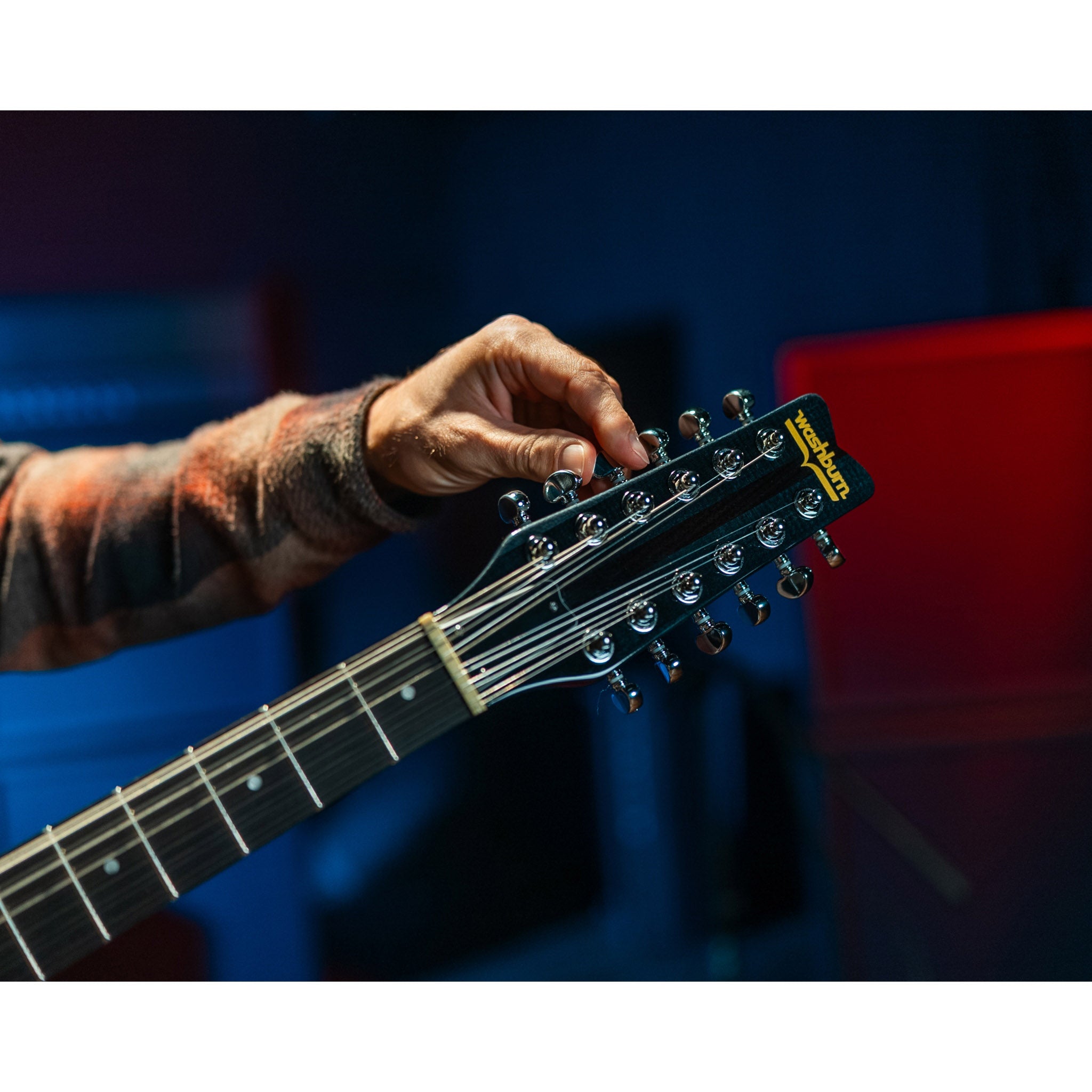 Washburn H12TB Wing Series Hawk 12-String Electric Guitar – Trans Black