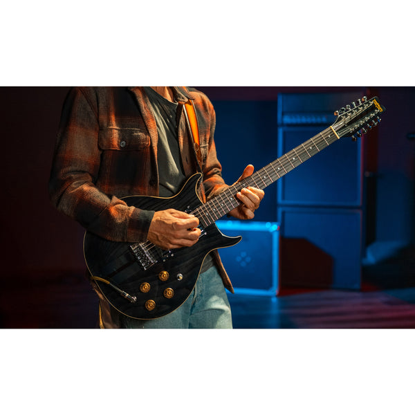 Washburn H12TB Wing Series Hawk 12-String Electric Guitar – Trans Black