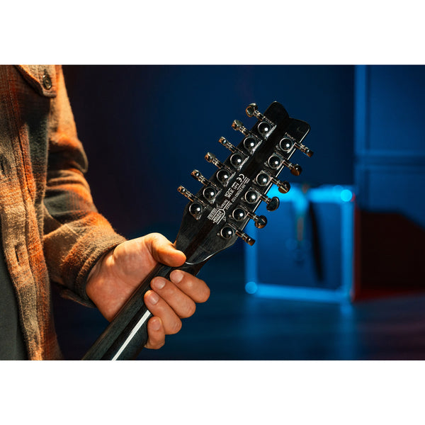 Washburn H12TB Wing Series Hawk 12-String Electric Guitar – Trans Black