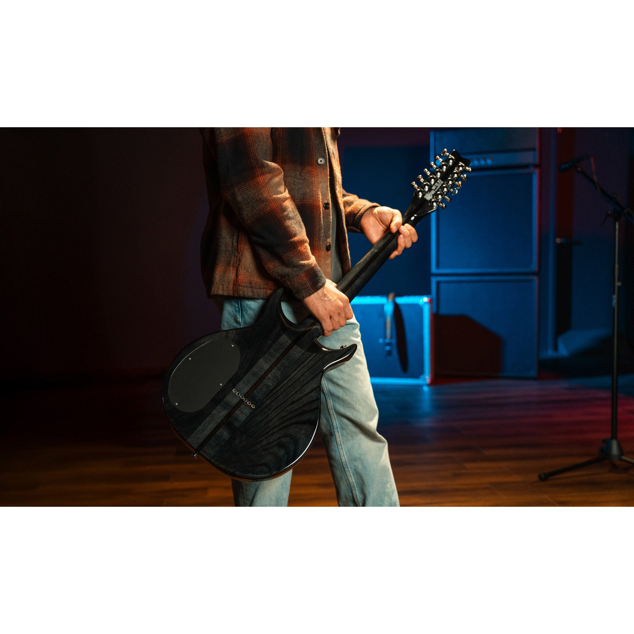 Washburn H12TB Wing Series Hawk 12-String Electric Guitar – Trans Black