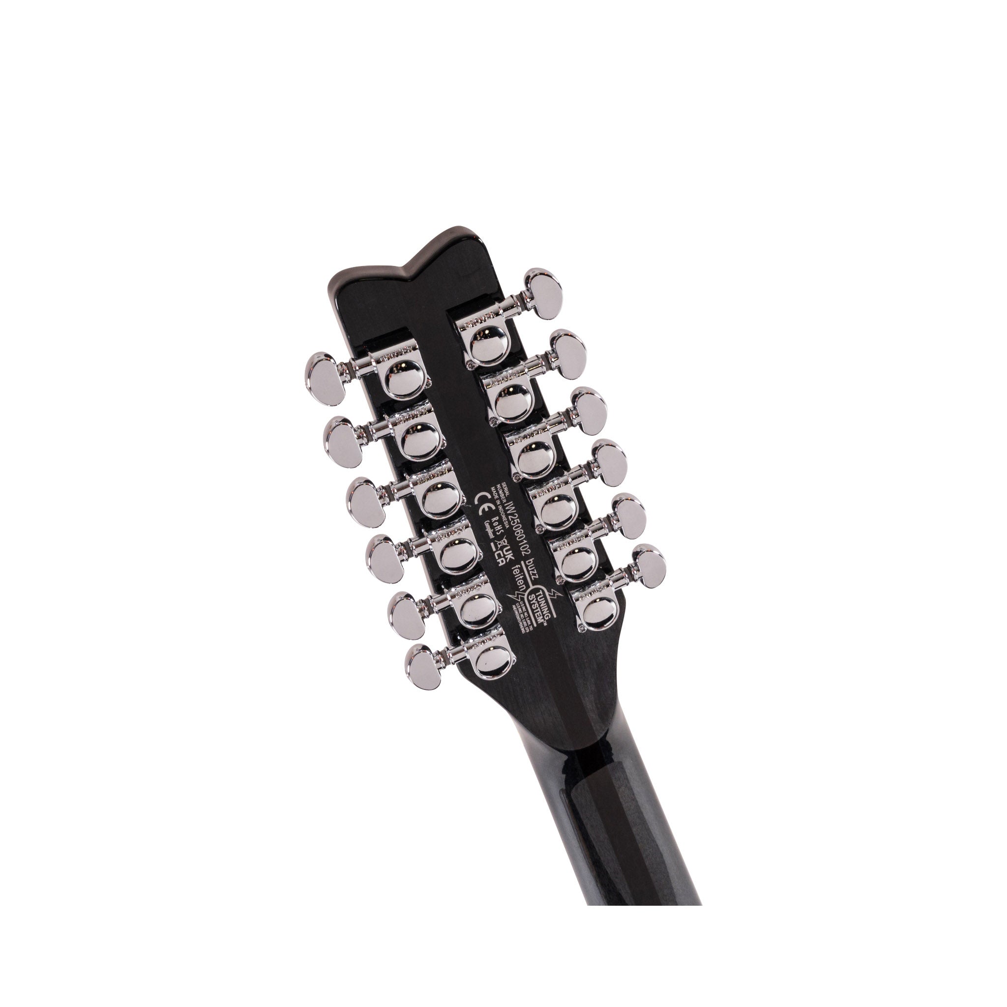 Washburn H12TB Wing Series Hawk 12-String Electric Guitar – Trans Black