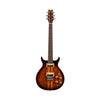 Electric guitar with a sunburst finish on a white background