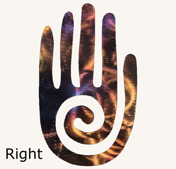 Healing Hand Metal Wall Art