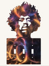 Jimi Hendrix Metal Art Light Switch Cover