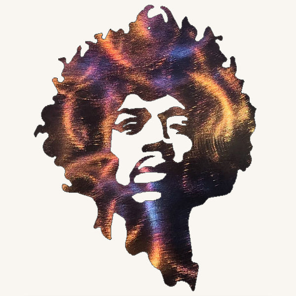 Jimi Hendrix Metal Art Sculpture