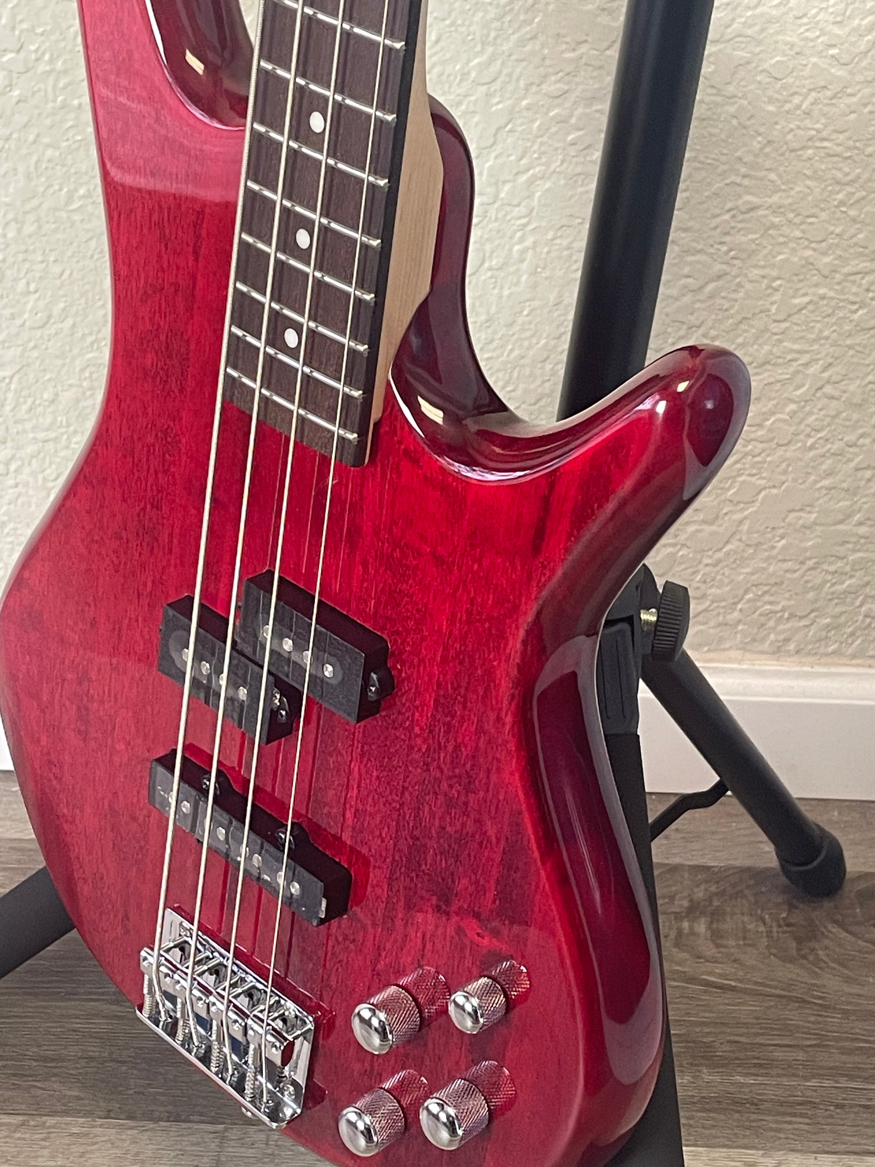 Ibanez GSR200 Gio SR 4-String Electric Bass - Transparent Red