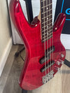 Ibanez GSR200 Gio SR 4-String Electric Bass - Transparent Red