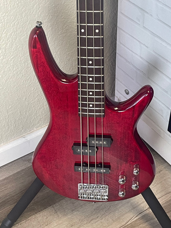 Ibanez GSR200 Gio SR 4-String Electric Bass - Transparent Red
