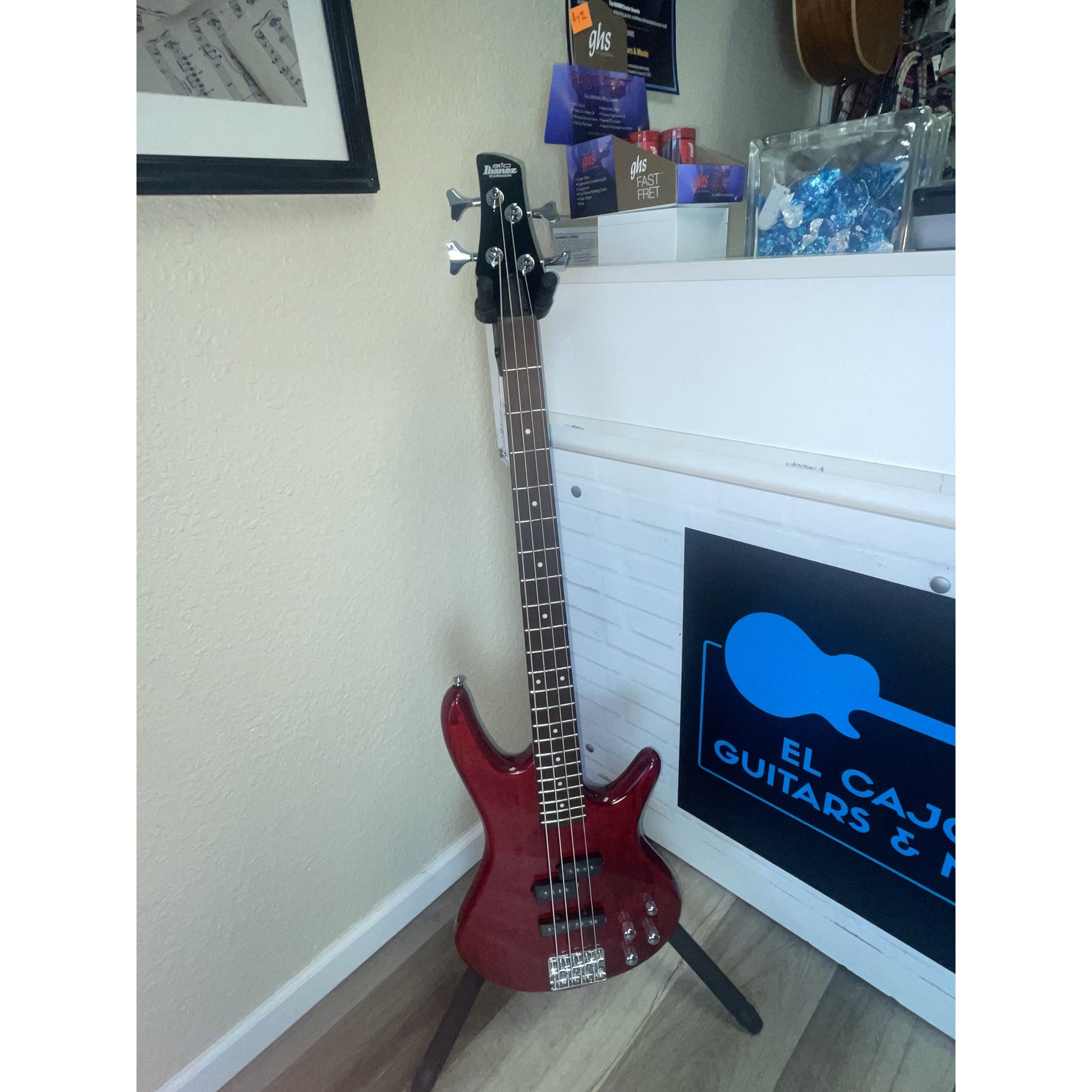 Ibanez GSR200 Gio SR 4-String Electric Bass - Transparent Red