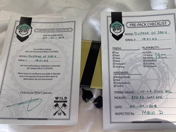 Wild Custom Guitars 1966 FORD MUSTANG GT350H