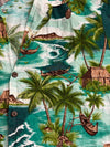 Blue Hawaii Mens Outrigger Hawaiian Shirt Made in Hawaii XL