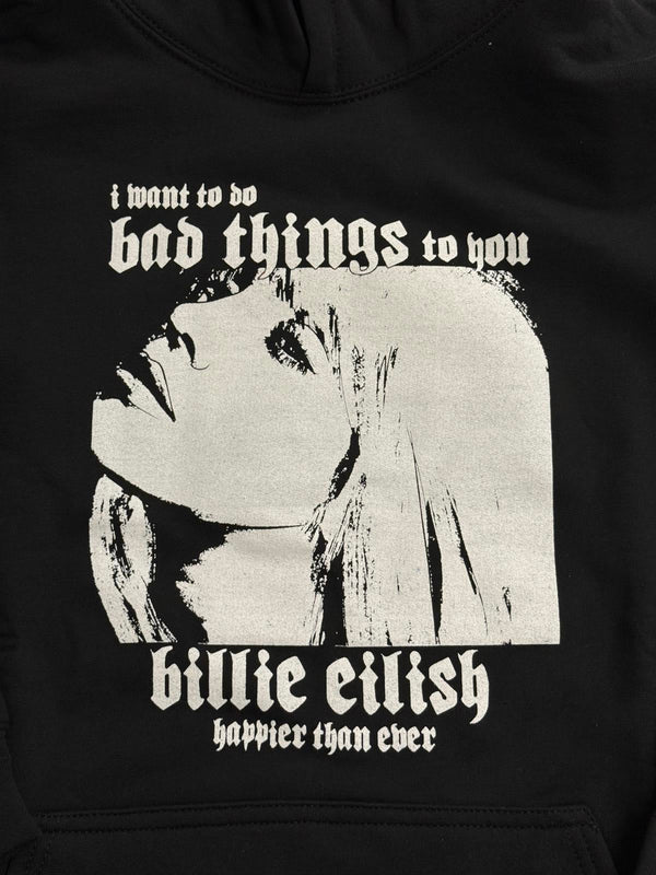 Billie Eilish Hoodie - Oxytocin Happier Than Ever Album - L