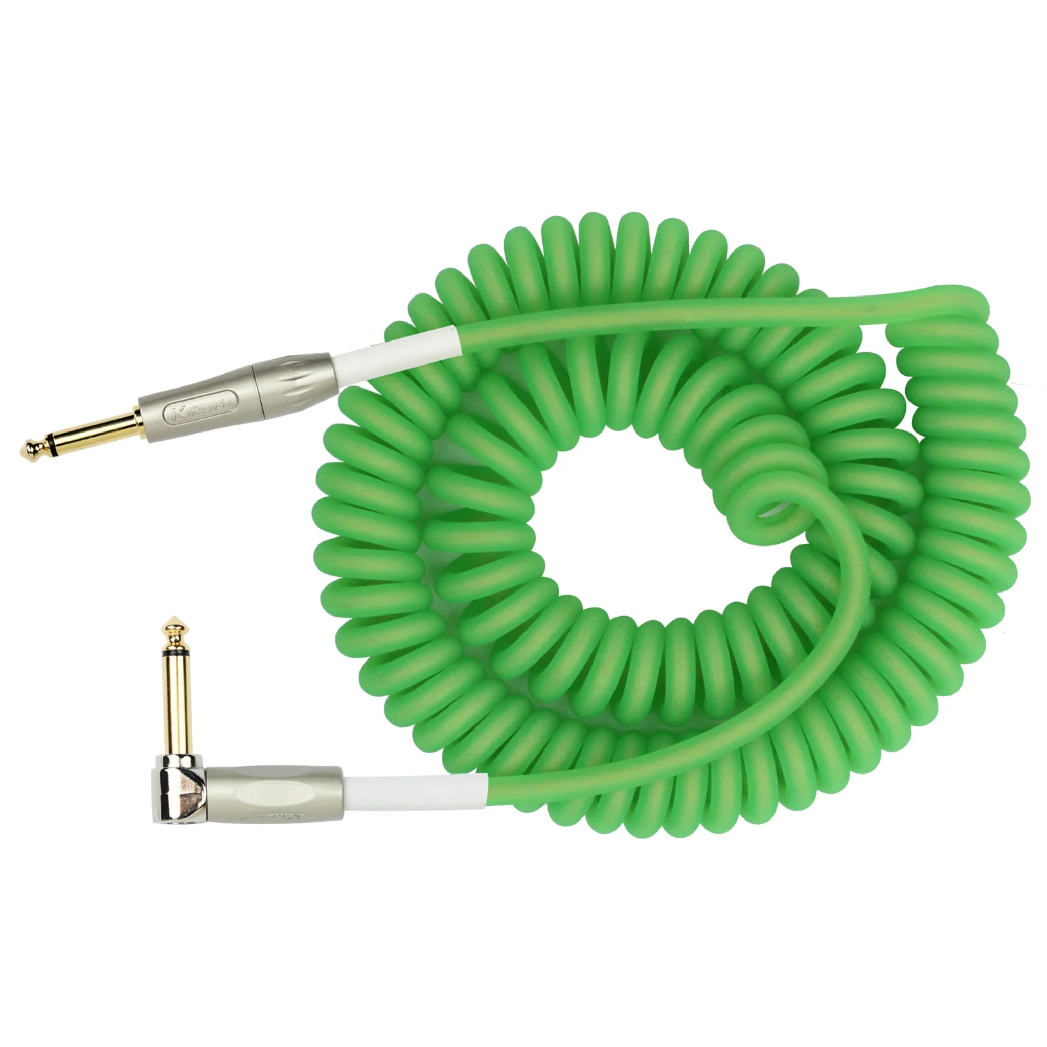 Kirlin IMK-202 30' Premium Coil Instrument Cable – Foliage Green