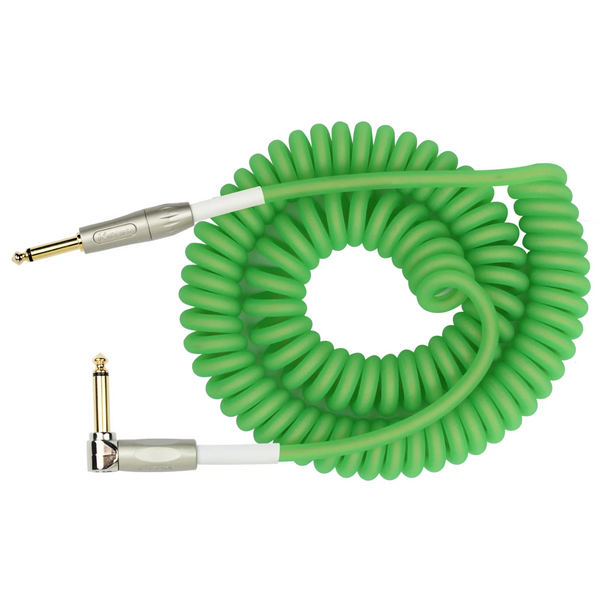 Kirlin IMK-202 30' Premium Coil Instrument Cable – Foliage Green