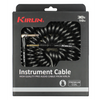 Kirlin IPK-222 30' Premium Coil Instrument Cable – Metallic Black