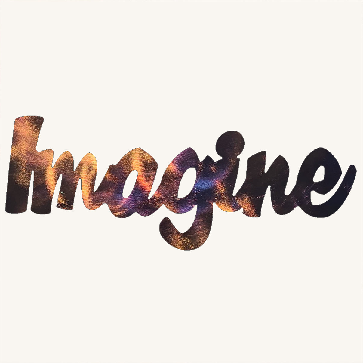 Imagine Metal Art Plaque
