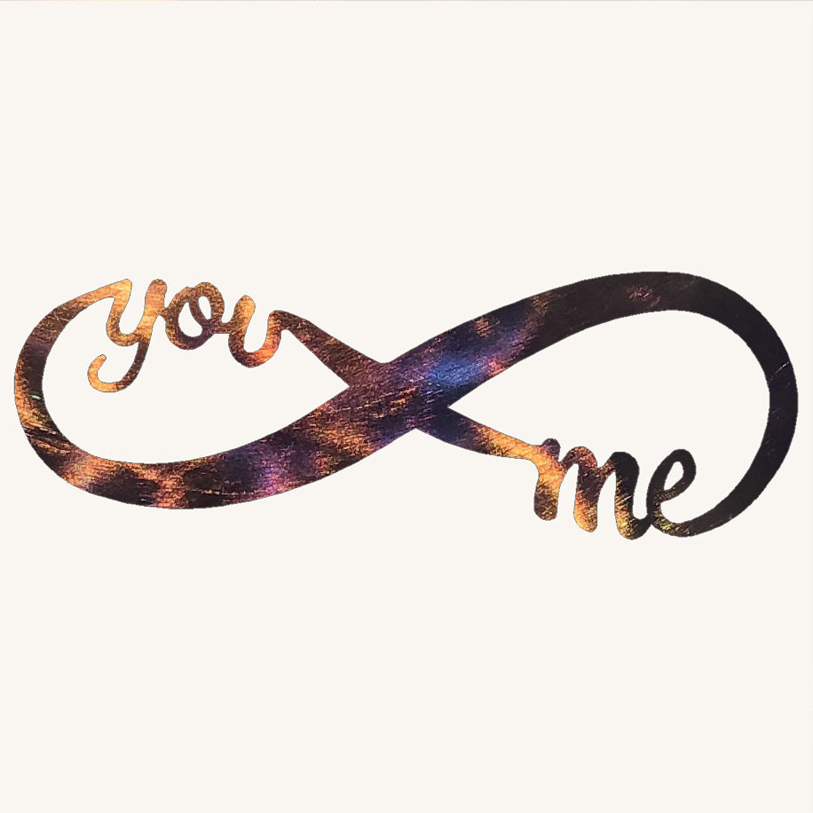 Infinity You and Me Metal Art