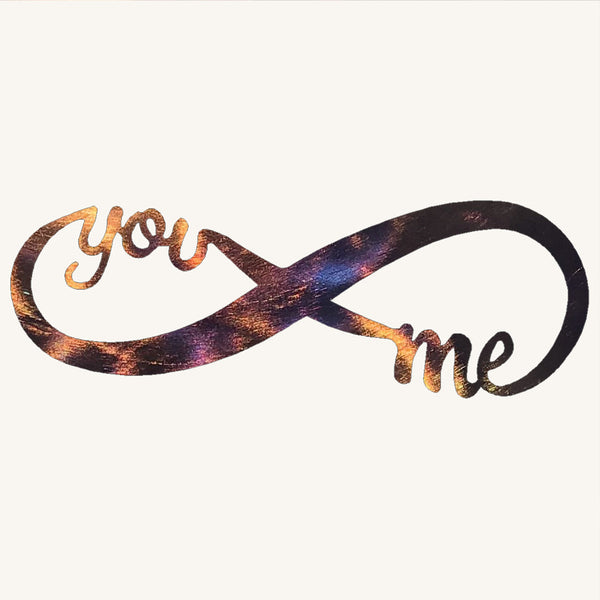 Infinity You and Me Metal Art