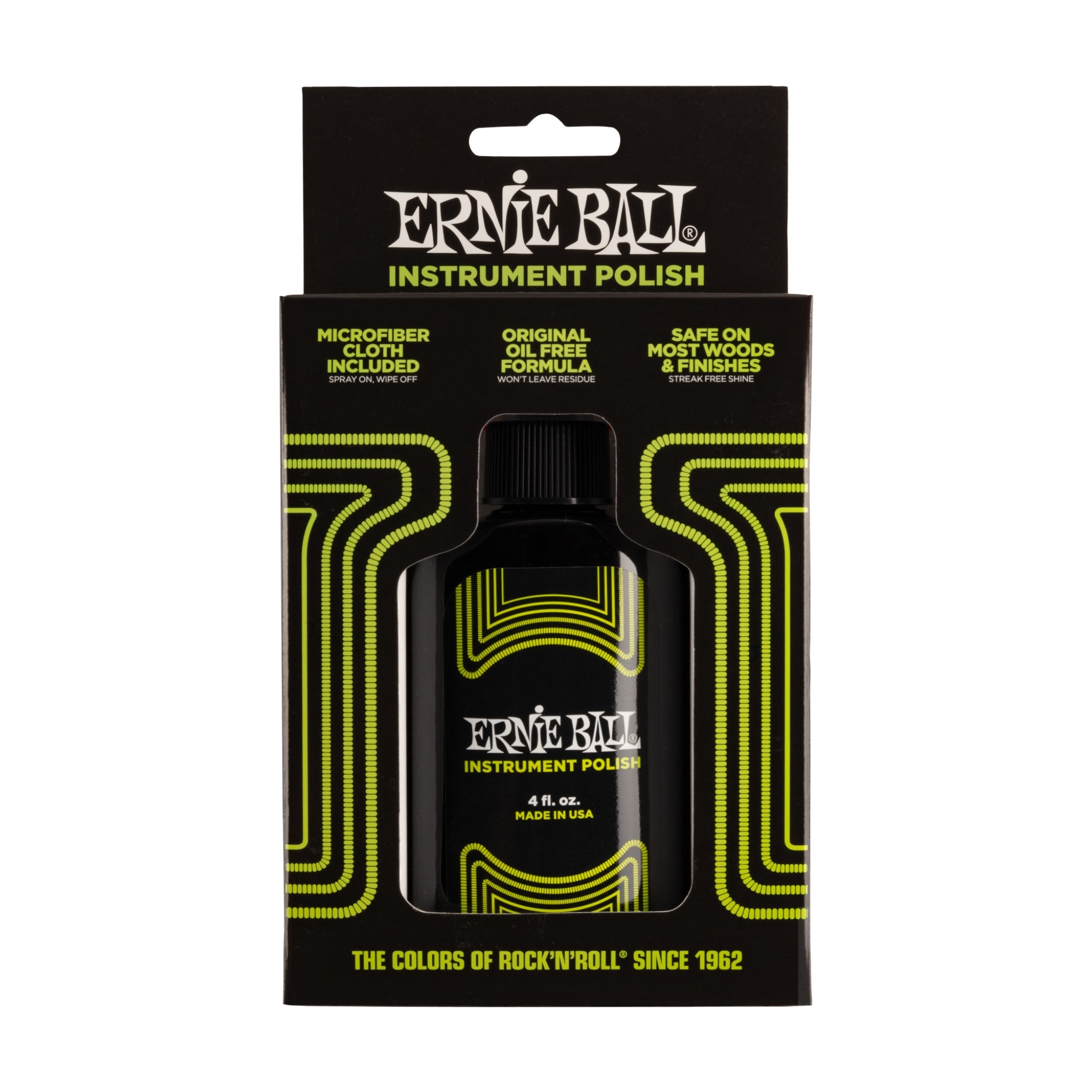 Ernie Ball Instrument Polish with Microfiber Polish Cloth (P04222)