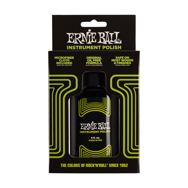 Ernie Ball Instrument Polish with Microfiber Polish Cloth (P04222)