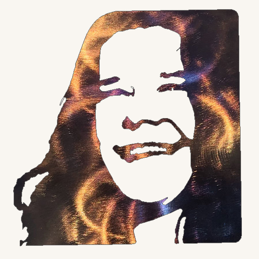 Janis Joplin Metal Art
