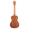 The back view of a Kala Satin Mahogany Baritone Rosewood Update - KA-B with a rich warm brown finish and visible grain patterns, shown against a solid white background.