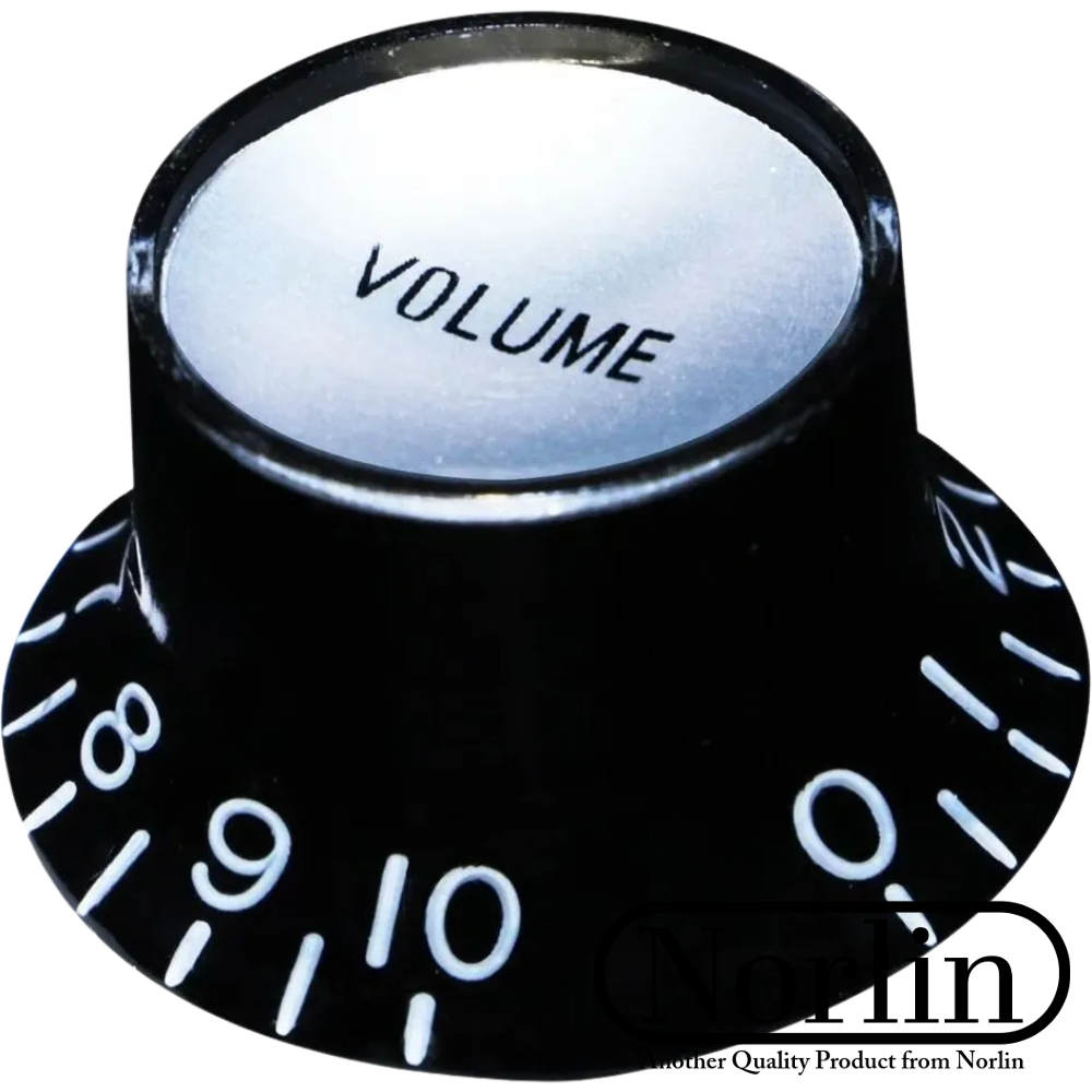 Embossed Top Hat Reflector Volume Knob for Gibson® Guitars