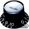 Embossed Top Hat Reflector Volume Knob for Gibson® Guitars
