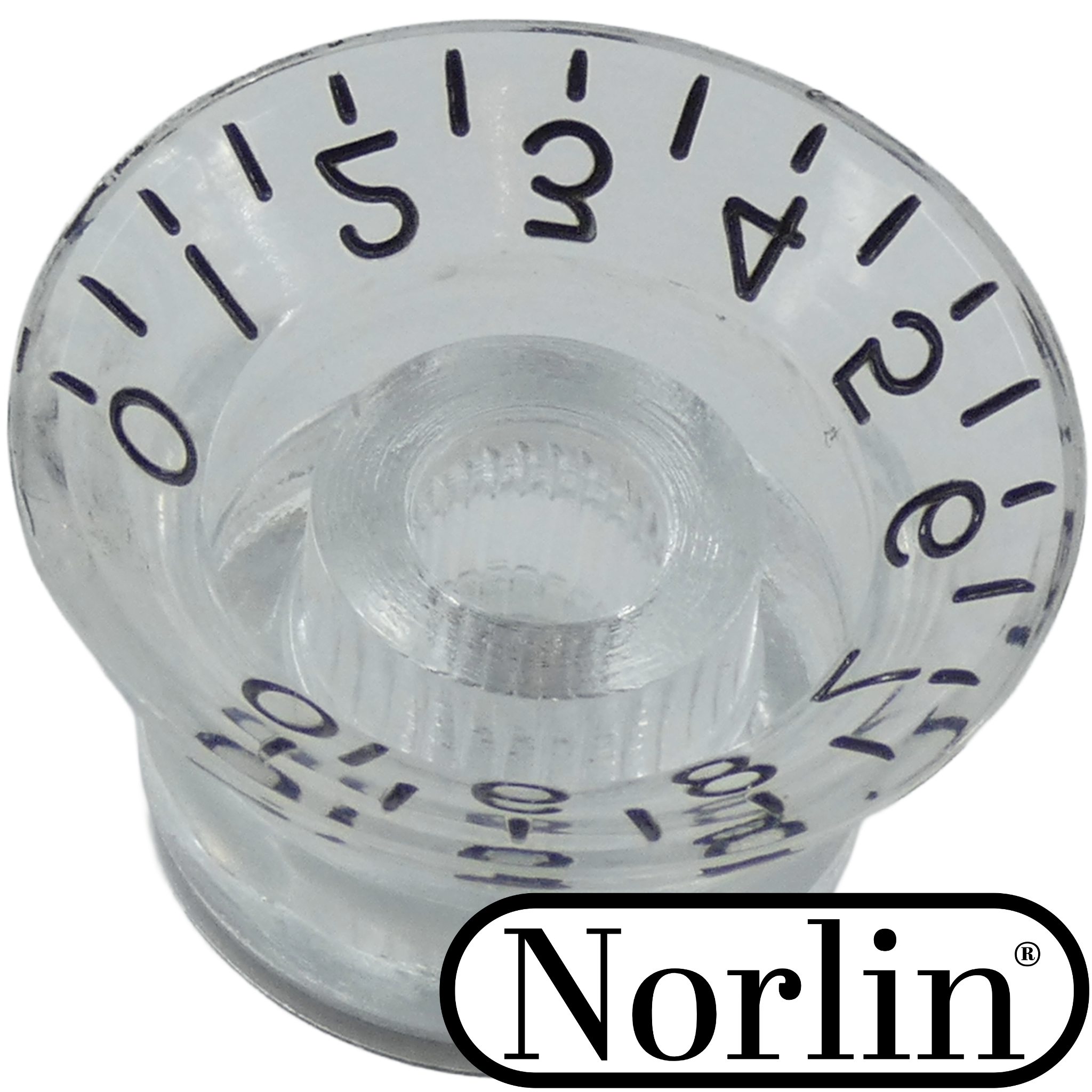 Embossed Low Top Hat Reflector Tone MOD Knob for Gibson® Guitars