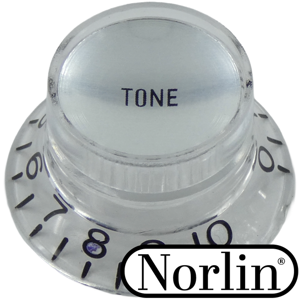 Embossed Low Top Hat Reflector Tone MOD Knob for Gibson® Guitars