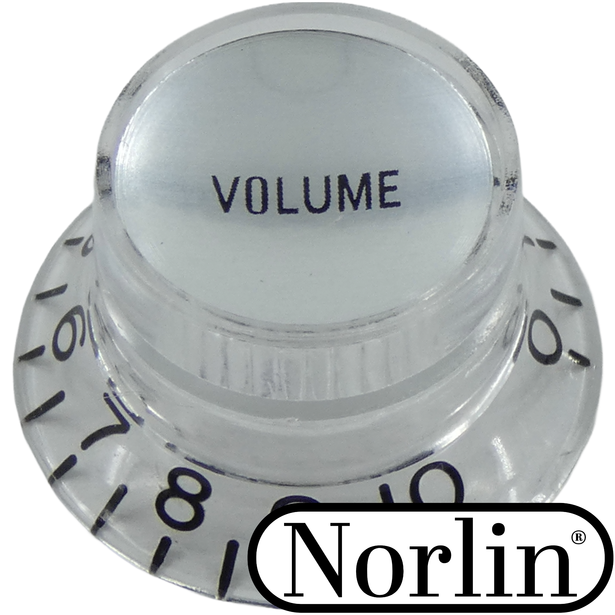 Embossed Low Top Hat Reflector Volume MOD Knob for Gibson® Guitars