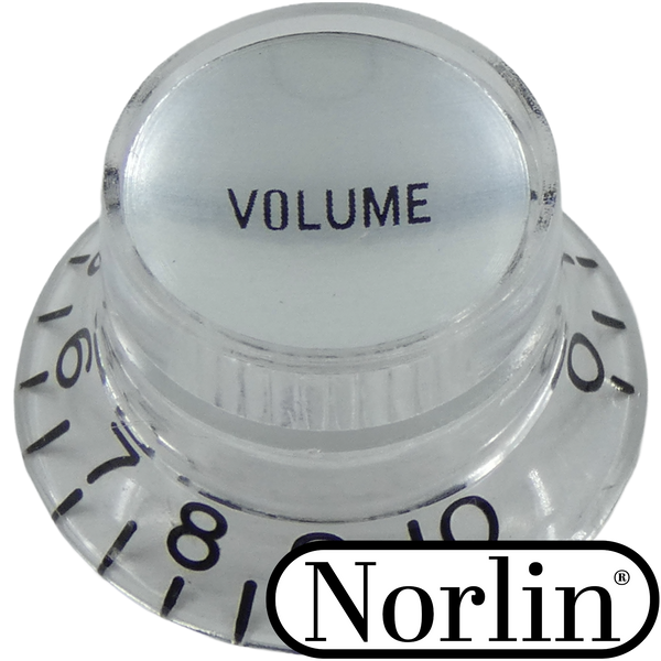 Embossed Low Top Hat Reflector Volume MOD Knob for Gibson® Guitars